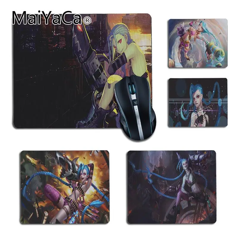 MaiYaCa New Designs Loose Cannon Jinx Customized laptop Gaming small mouse pad for Dota2 CS LOL Player gaming mouse pad MaiYaCa New Designs Loose Cannon Jinx Customized laptop Gaming small mouse pad for Dota2 CS LOL Player gaming mouse pad