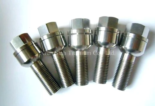 

20pcs Titanium TC4 Wheel Rim Cone Seat Lug Hex Bolts M14*1.5*28mm 14*1.5 Anti-loose High Strength Rolled Thread for Car Porsche