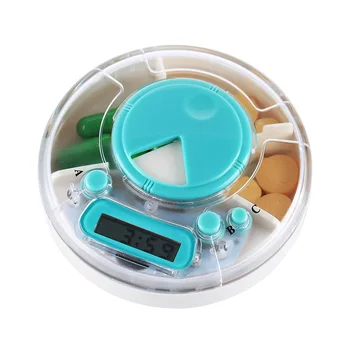 

Portable Alarm Seal Pill Storage Case Timed Reminder Vitamin Medical Medicine Organizer Box Kit Container SDFA88