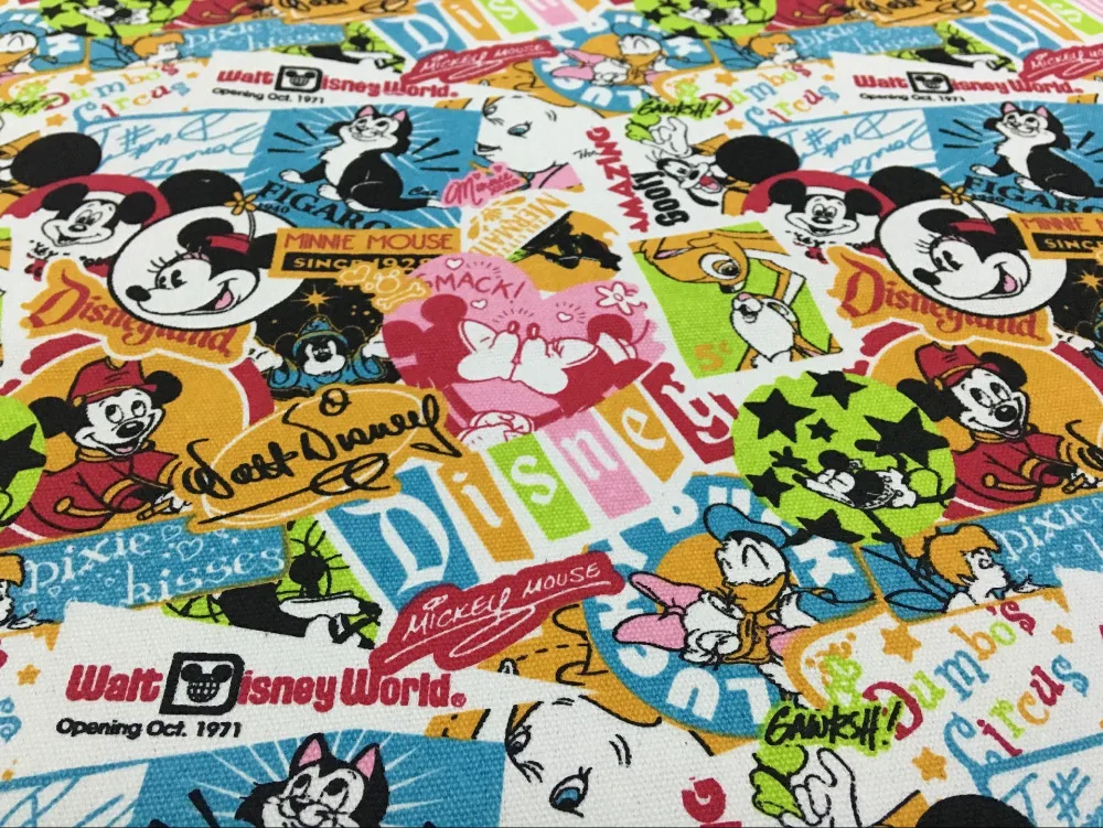 

new 145x90cm Printed cotton&polyester fabric Patchwork DIY material Curtain canvas bag Quilting Sewing Textile Tildacloth NO12