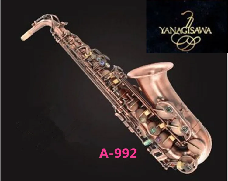 

2019 New Japan Yanagisawa saxophone Alto A-992 Red Antique Copper Professional Musical Instruments Sax Free Mouthpiece case