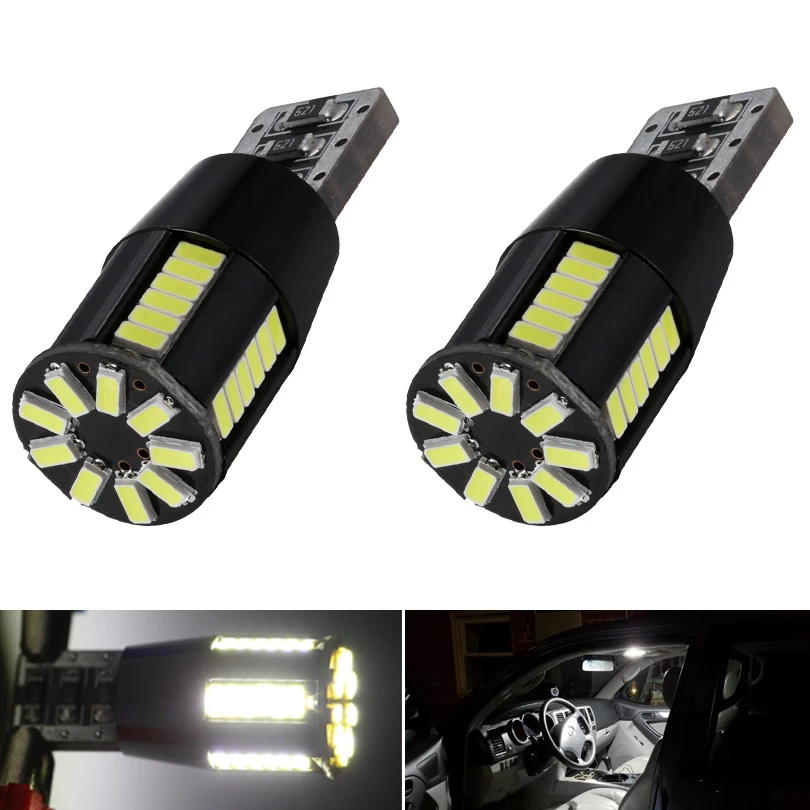 

2x T10 W5W LED Canbus Car Clearance Parking Light Bulb for Renault Laguna 2 Megane Duster Clio Logan Captur Symbol Scenic