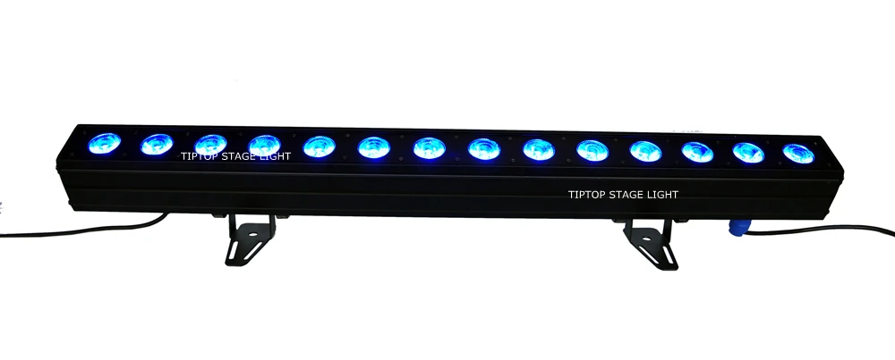 Пример цена 14X12 Вт RGBWAP 6 Цвет DMX светодиодный Light Tube DMX один Управление Studio Освещение сцены без водонепроницаемый Indoor прозрачные линзы