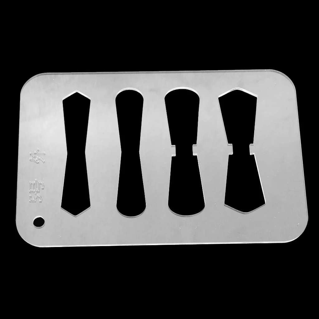 DIY Leather Craft Acrylic Pattern Stencil Template for Zipper Pulls Sliders