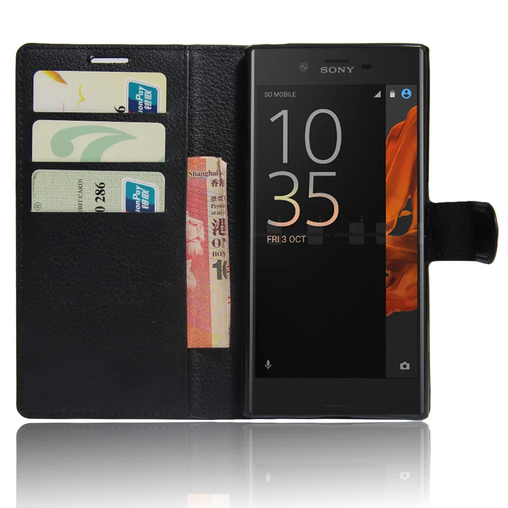 

YINGHUI Wallet Style PU Leather Phone Case For Sony Xperia XZS XZ Dua Case With Stand Fundas Protective Bag for sony XZ XZS