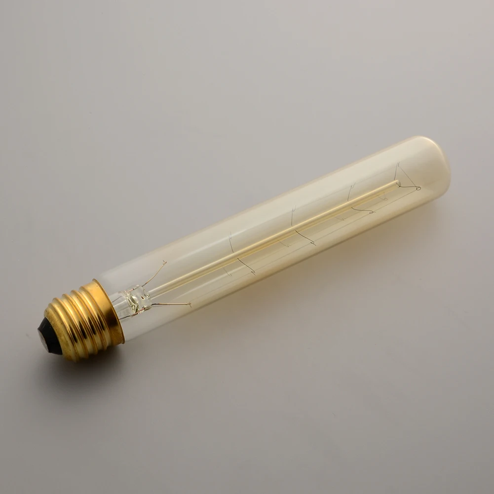 Эдисон Ретро длинное волокно E27 свет 220 V/40 W T30-185mm Декор освещения