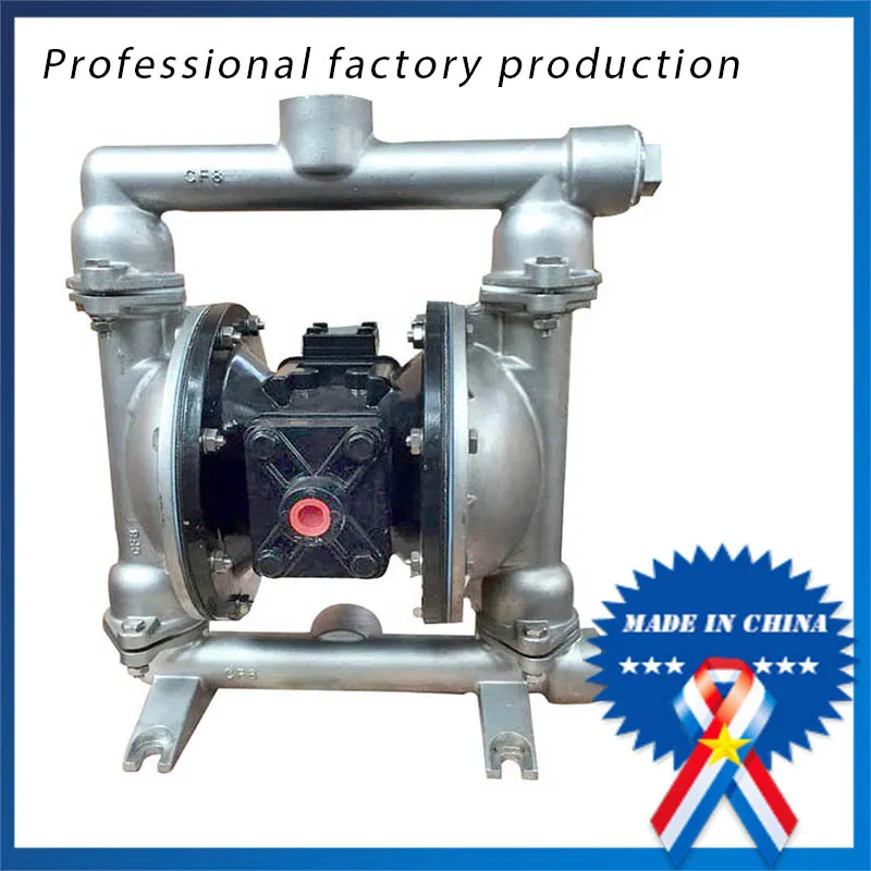 

QBY-25P 304 stainless steel pneumatic Food Grade diaphragm pump with diaphragm