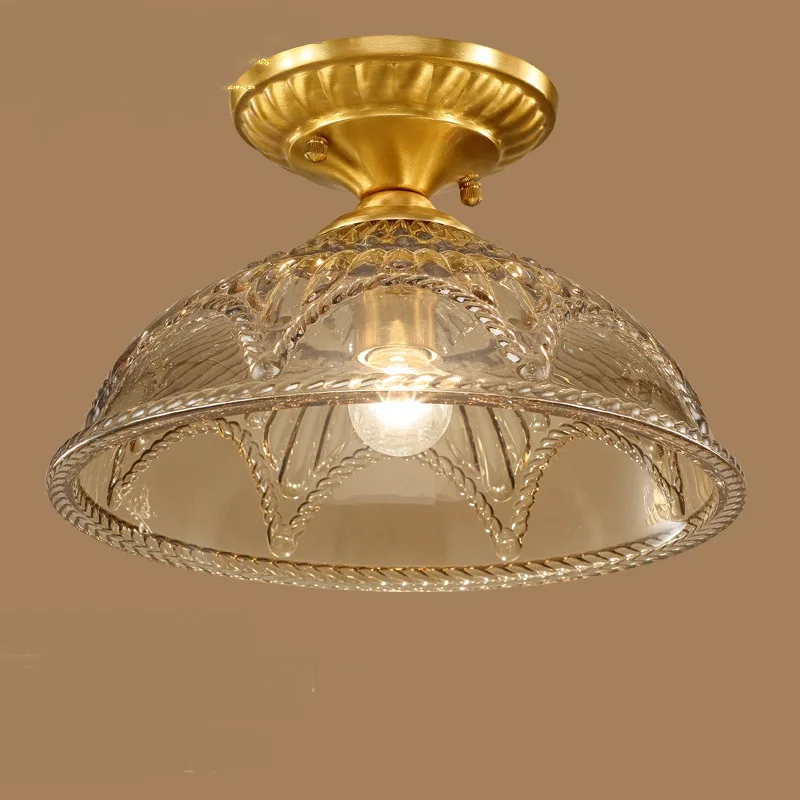 

All copper European style ceiling lamps entrance lamp corridor lamp American balcony lamp creative ceiling lights ZA623 ZL166 YM