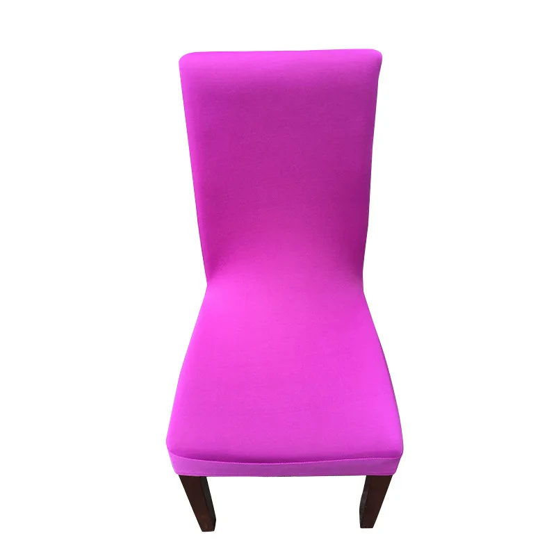 Pure color stretch seat covers conjoined office  family hotel wedding half-cut half-wrapped chairs simple seat hotel Shortfall