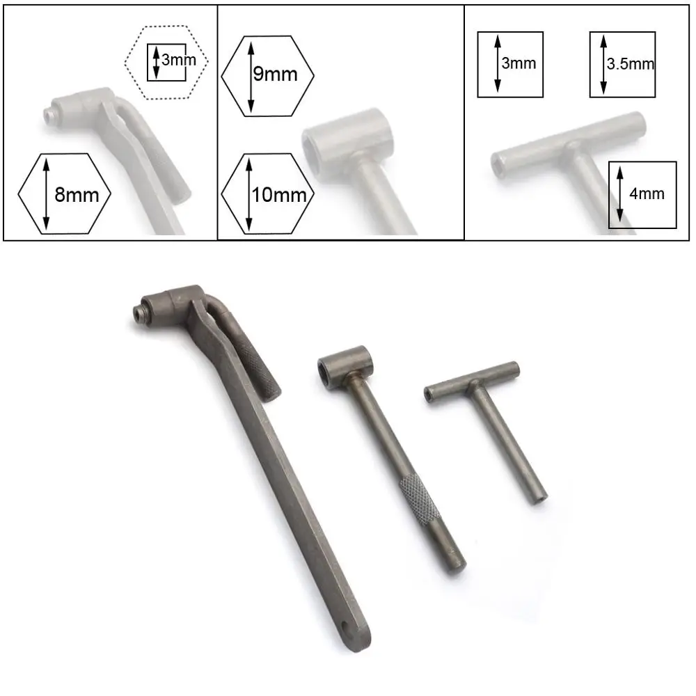 

1 Set Motorcycle Engine Valve Screw Adjusting Spanner 8mm 9mm 10mm Hexagon Square Valve clearance adjustment Tool