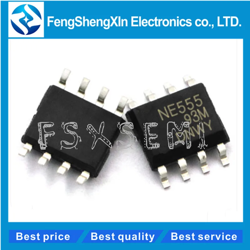 

100pcs/lot New NE555DR NE555 PRECISION TIMERS IC SOP-8