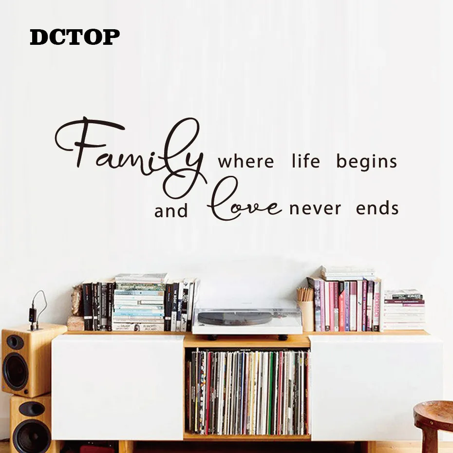 HOME WHERE STORY BEGINS Wall Art Decal Home Decor 36/"