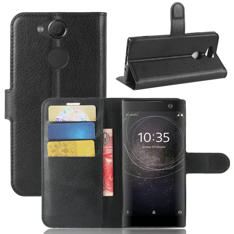 Кожаный чехол книжка для Sony Xperia 10 Plus II 2 XZ3 XA2 Ultra бумажник 5 1 L3 L4 XA1 Plus|case for sony xperia|case