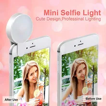 9 Led камера лампа Мобильный телефон Смартфон перезаряжаемый кольцевой свет мини селфи huawei Xiaomi Iphone samsung белый цвет