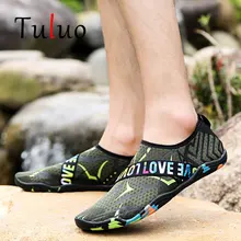 TULUO/Лидер продаж; водонепроницаемая обувь для мужчин и женщин; сезон лето; унисекс; легкие дышащие пляжные кроссовки для плавания; для дайвинга; быстросохнущие мужские кроссовки
