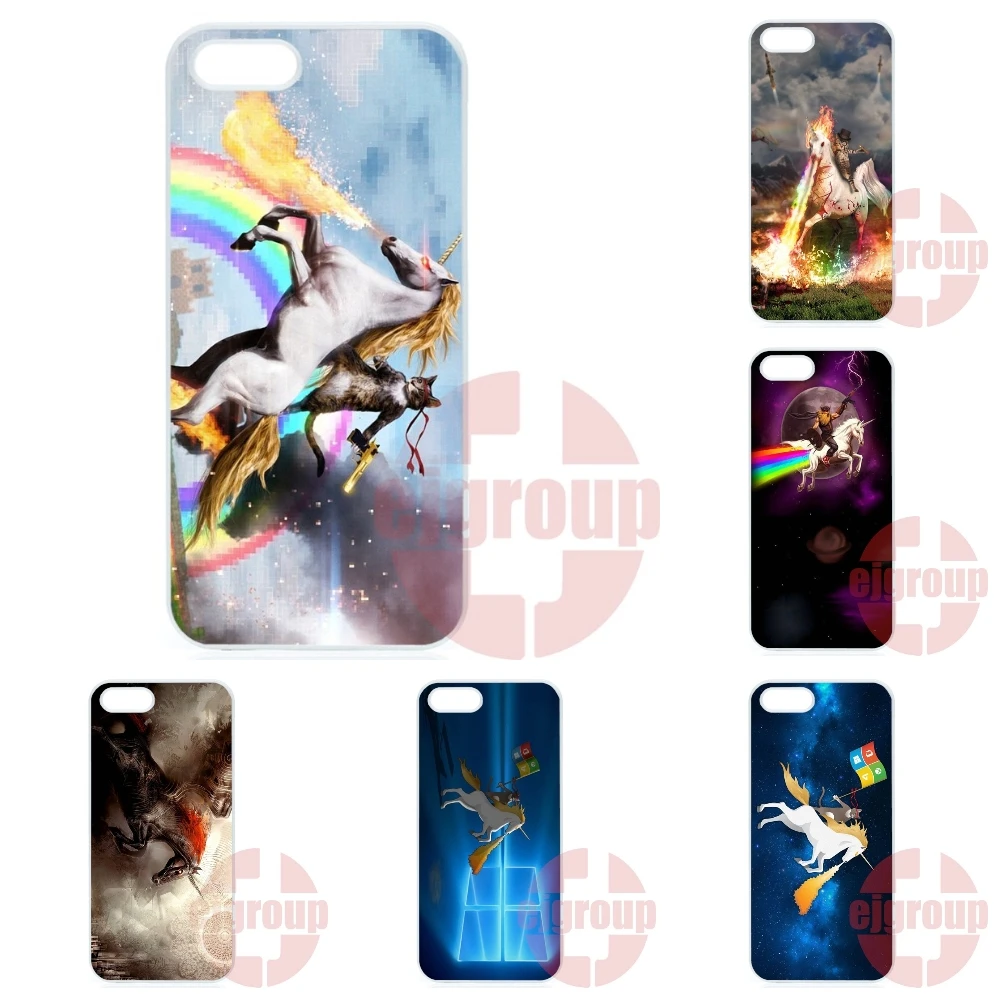 Cat Езда Единорог Жесткого Пластика Для LG G2 G3 G4 G5 Stylus Nexus 4 5 5X L5II L7II L65 L70 L90 K10 E975 L