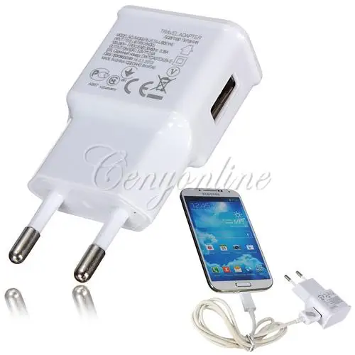 5 В 2 А USB европейская вилка мини белый портативный настенный для дома путешествий
