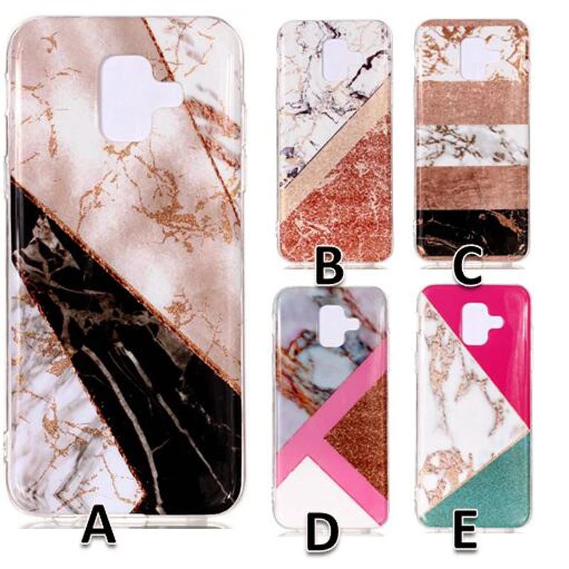 

Glitter Marble IMD Phone Cases Soft TPU Silicone Cover Shell Coque Fundas for Samsung Galaxy A6 A6Plus J3 J4 J6 J8 2018 Note 9