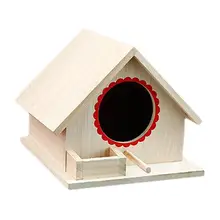 Деревянный скворечник маленький садовый попугай Птичье гнездо деревянный птичий домик птичья клетка товары для домашних животных