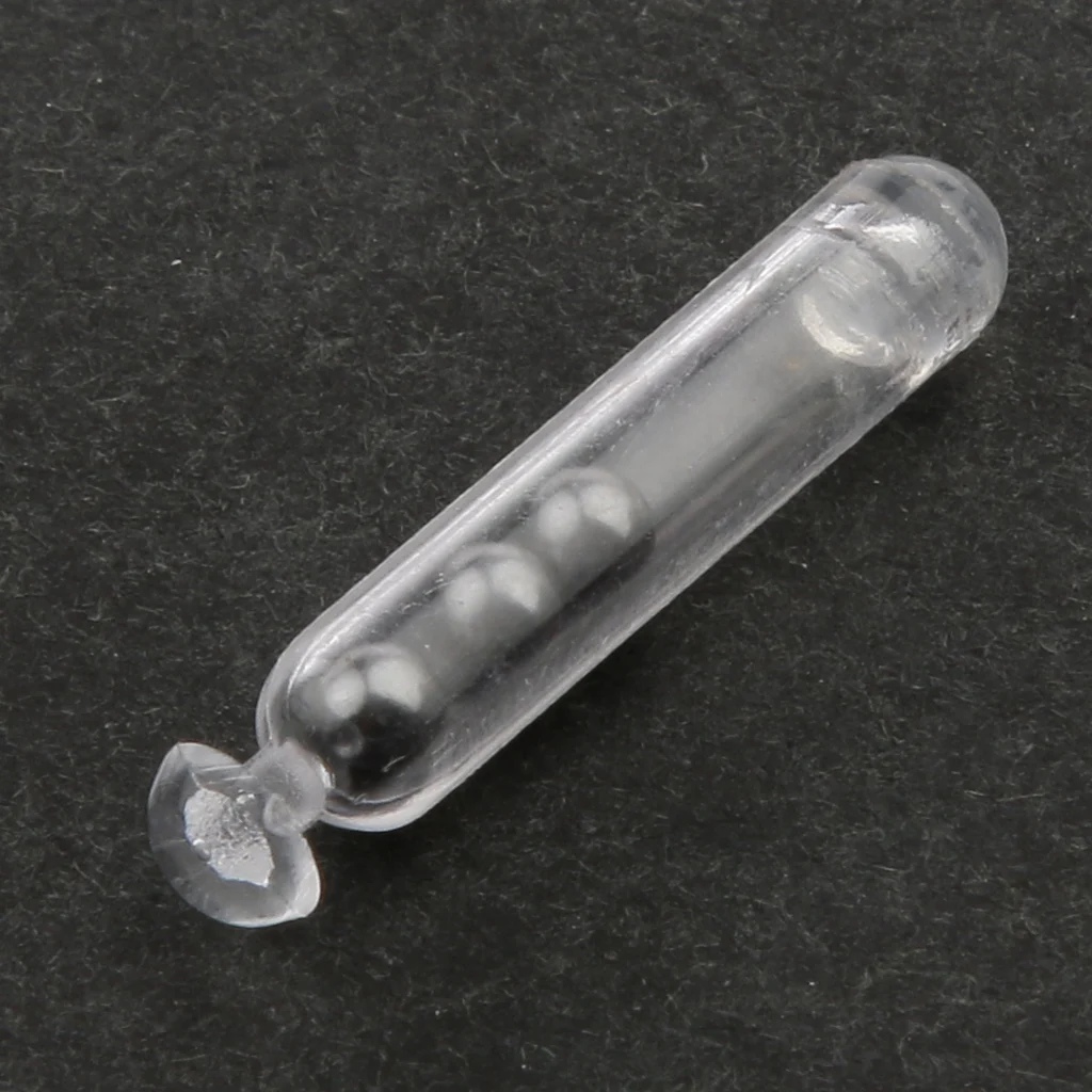 1.55cm/2.15cm/2.6cm Hard Plastic Worm Jig Fishing Lure Metal Balls Insert Rattle Chambers Shake Sound Attract Fishing Bait