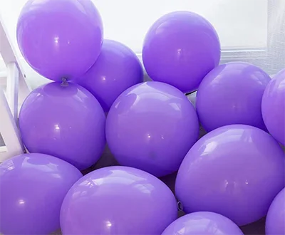 purple 5 дюймов 10 дюймов качественные латексные воздушные шары для дня рождения украшения для взрослых и детей свадебные украшения вечерние шары - Цвет: purple