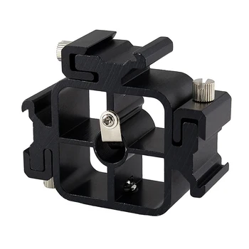 

3 In 1 Adjustable Camera Triple Hot Shoe Base Mount For Flash Holder Light Lamp Stand Umbrella Bracket Photography Tripod Adapte