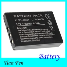 High Quality 1PCS Camera Battery KLIC-5001 KLIC5001 For Kodak Easyshare DX7630 DX7440 DX7591 DX7630 Z7590 Z730 Z760 P712 P880