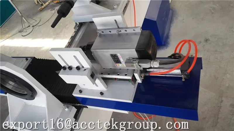 Cheap large hole automatic 2 heads cnc computer controlled wood lathe machine