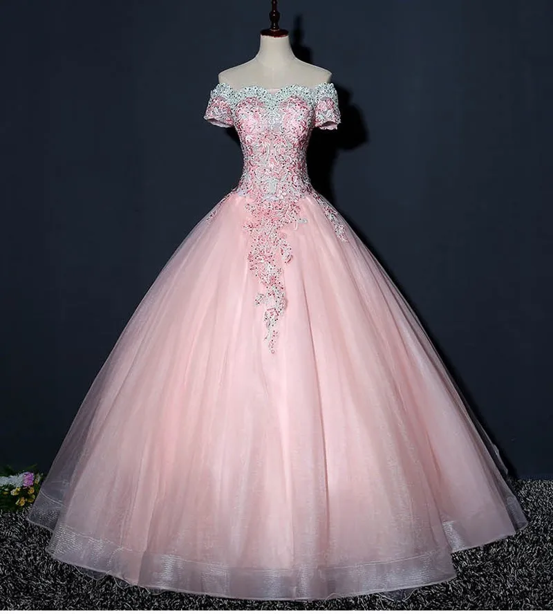 Vestido Debutante, Розовое Бальное Платье, бальные платья, милые 16 платьев для 15 лет, длинное платье для выпускного вечера, Vestido De Quinceanera