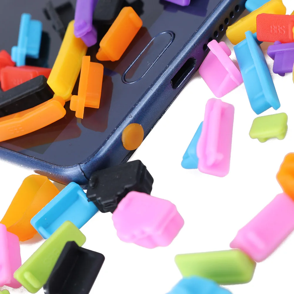 13pcs Laptop Dustproof Tools Fashion Colorful Silicone Anti Dust Plug Cover Stopper Universal Computer Office Accessories Wholes