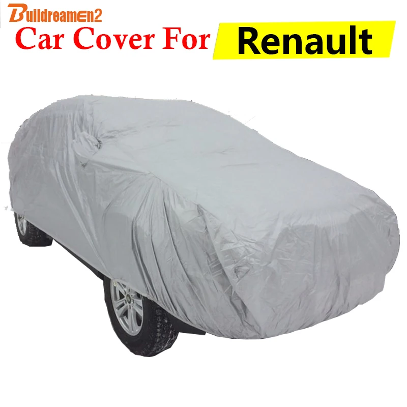 

Buildreamen2 Car Cover Anti UV Sun Rain Snow Scratch Protection Dust Proof Auto Cover For Renault Twingo Vel Satis Scenic Megane
