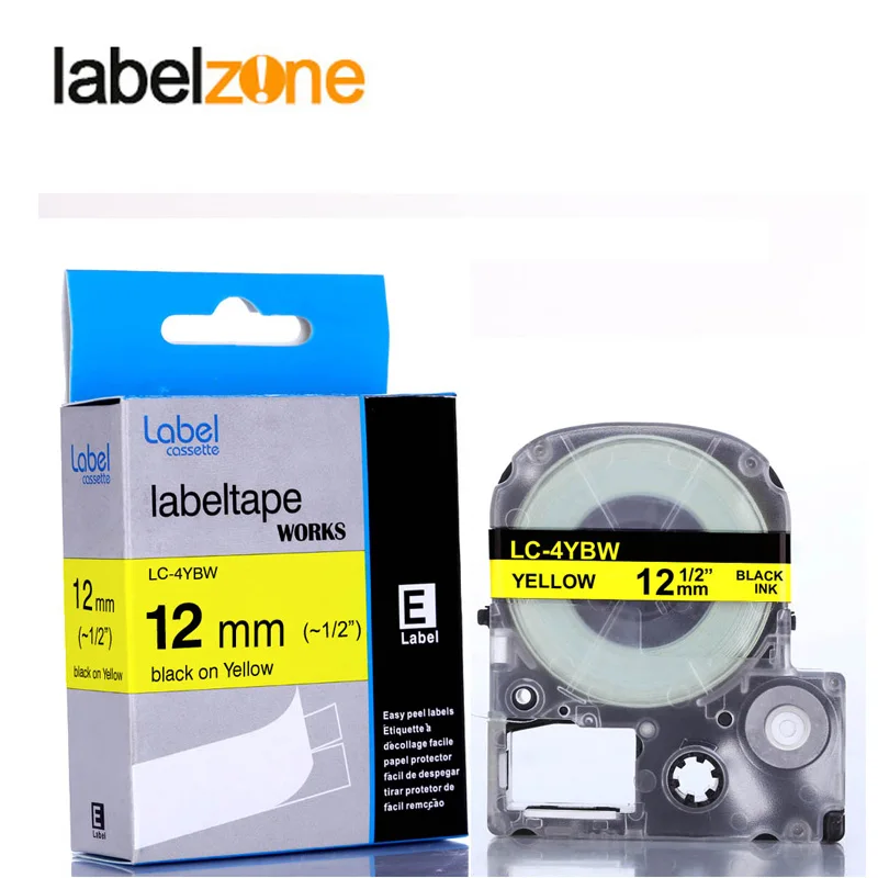 5pack label tape compatible Epson label maker 9mm 12mm 18mm label tapes