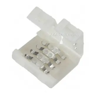 

1000Ps 10mm Female 4 pin RGB LED connector for 3528 5050 335 RGB LED Strip Light