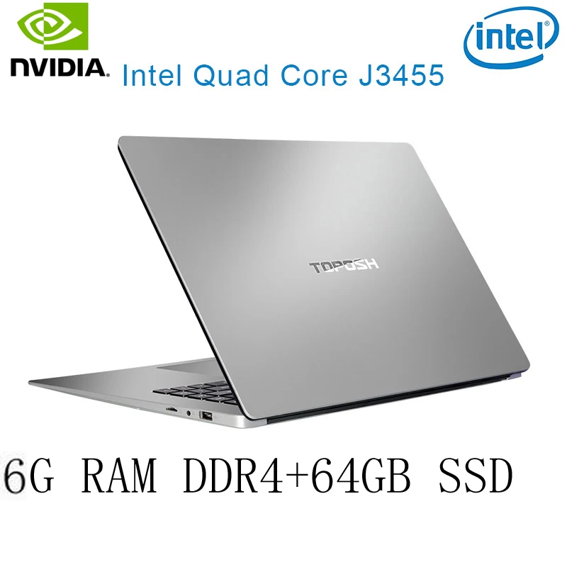

P2-28 6G RAM 64G SSD Intel Celeron J3455 NvIDIA GeForce 940M Gaming laptop keyboard and OS language available for choose