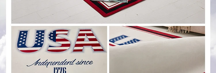Американский коврик Современный минималистичный персонализированный креативный коврик для гостиной кофейный коврик для учебы балкона спальни Марвел ковер Флаг США коврик