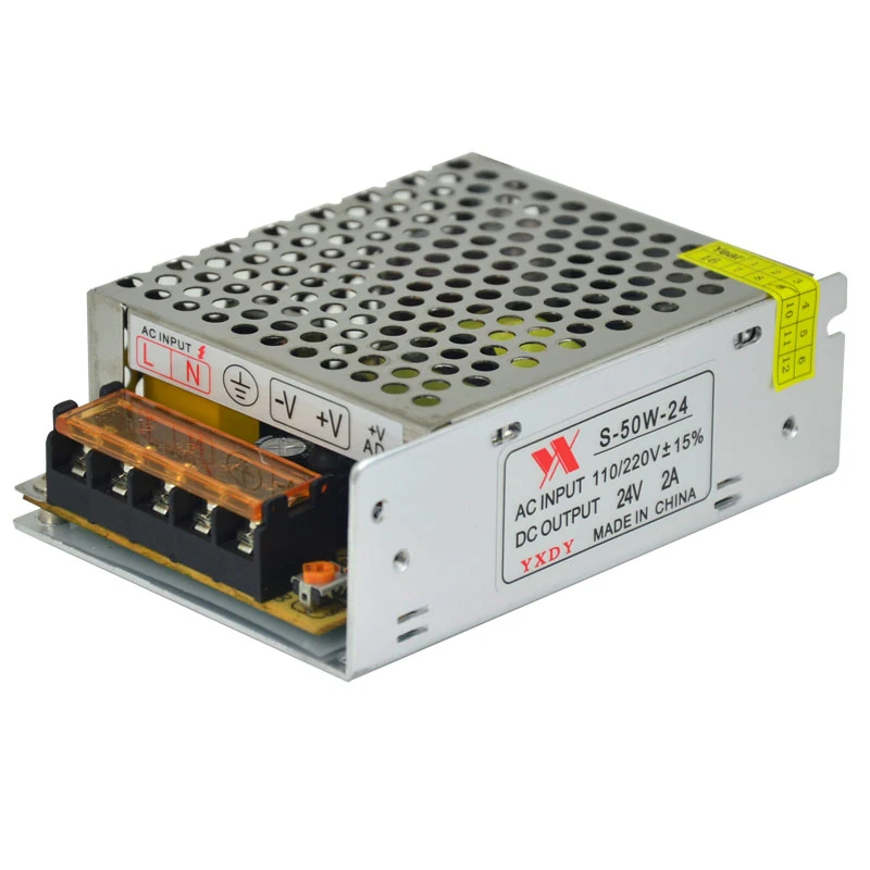 AC 220V DC 24V Switching Power Supply 2A Transformer 50W Adapter Motor