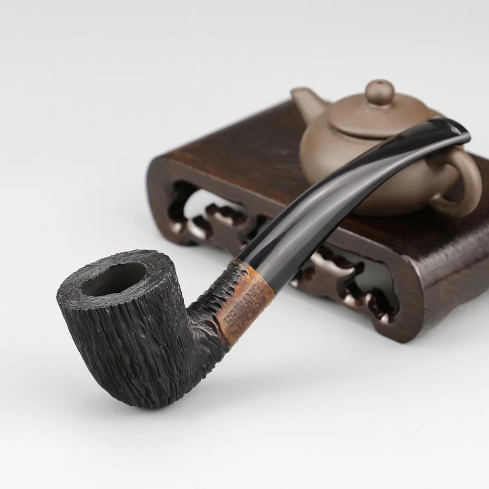 Классическая курительная трубка Briar Mini 9 мм фильтр Carven табачная труба Briar Wood Pipe 74 Инструменты случайная резная трубка Briar - Цвет: Random Carved