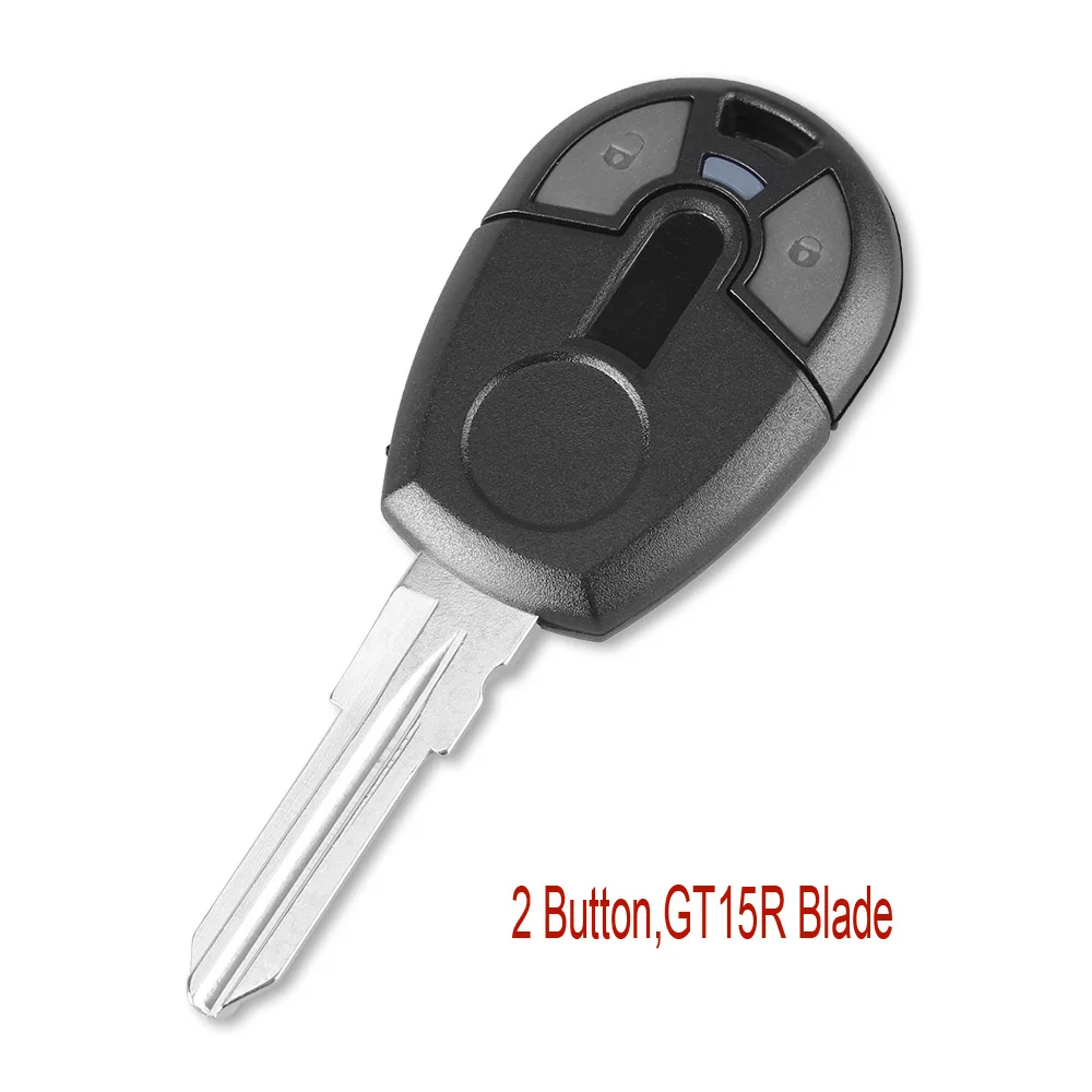 KEYYOU Замена дистанционного ключа оболочки чехол для Fiat Positron Uncut Blade Fob авто аксессуары(GT15R Blade, SIP22 Blade - Количество кнопок: 2 button GT15R