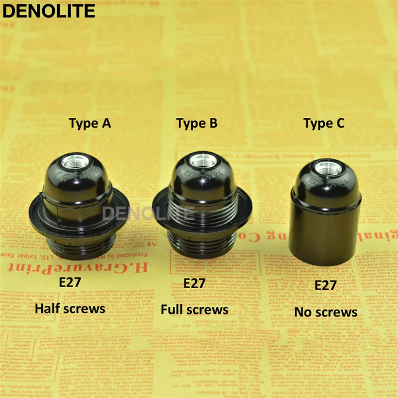 5 шт./лот AC250V 4A абажур E27 патрон Self-Укачивать E27 гнезда цоколя лампы аксессуары для осветительных приборов