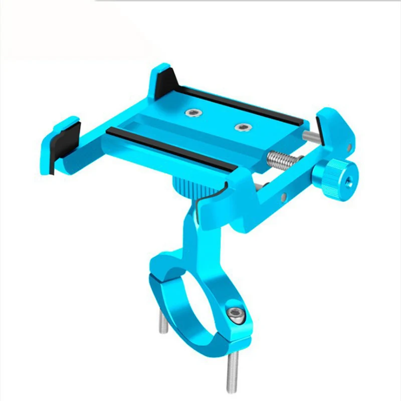 ARVIN Алюминиевый держатель для телефона для мотоцикла, велосипеда, вращение на 360 градусов, для iPhone 8 X, универсальный велосипедный держатель для мобильного телефона, gps, подставка на руль - Цвет: Blue