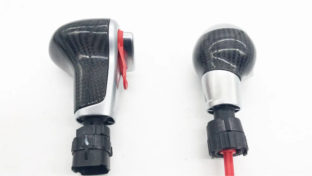 

CHESHUNZAI Stronic Carbon Fiber Gear Shift Knob Shift Lever Handball for For Audi A4 A5 A6 Q3 Q5 Q7 for VW Passat B7 CC