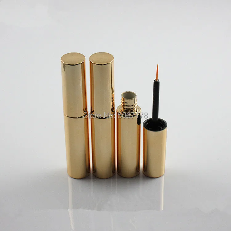 

20/50/100pcs 8ml Gold Empty Liquid Eye Liner Tube Eye Lash Vial Eyelash Bottle Eyeliner Container Make Up Tube High-Grade