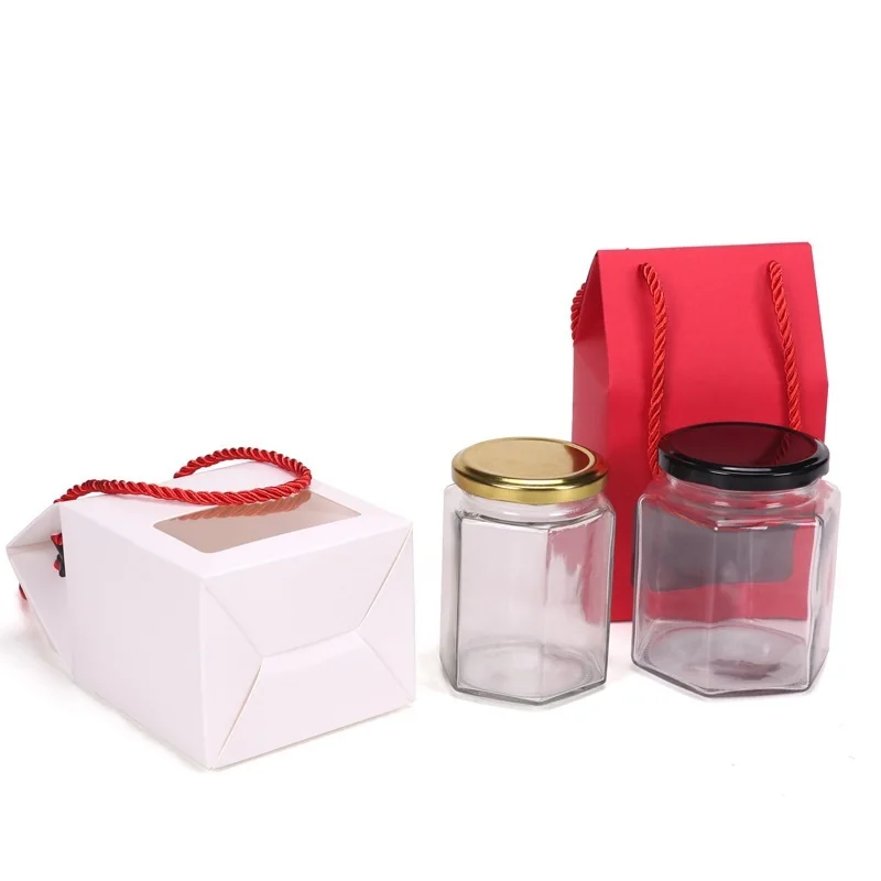 100 X белая/черная/красная/коричневая крафт-бумажная коробка квадратная коробка из ПВХ с окном с ручкой из веревки подарочная упаковка сумка 10x8x16 см