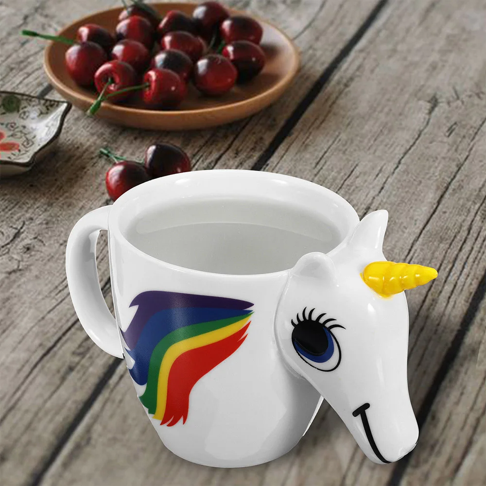 Cartoon Unicorn Mug Unicorn Discoloration Mugs Color Changing