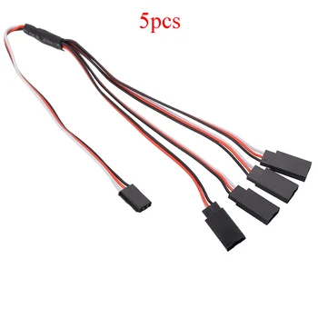 

5Pcs Y Line Adapptoe Cable Connector Servo Extend Wire Steering 1 to 2/3/4 Male Female for RC Model Cars Planes Boat