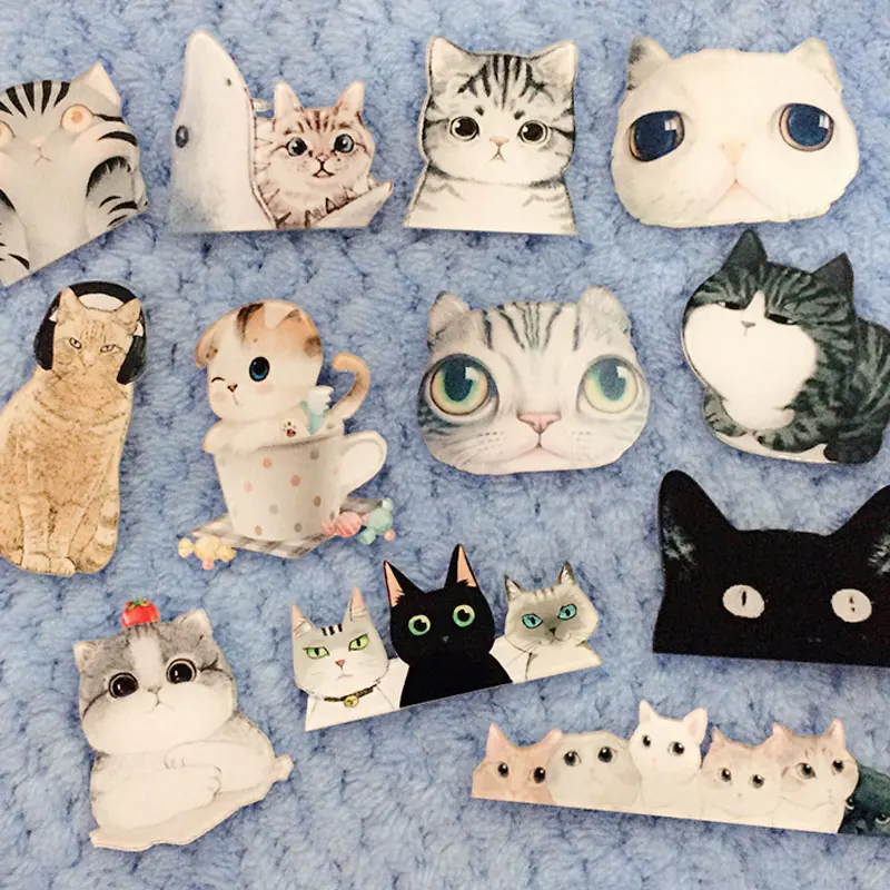 1 PCS Cartoon Cat Shaped Badge Free Shipping Kawaii Harajuku Acrylic Pin Badges Cartoon Animal Backpack Badge Decoration