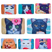 

Super Cute Meow Floor Mat For Bathroom Alfombras Stair Mats French Velvet For Living Room Carpet Kitchen Yoga Mat Pet Mats