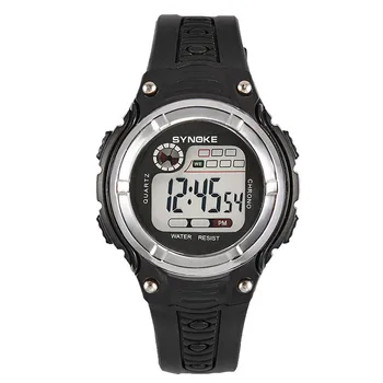 

2017 Waterproof Children Boys Digital LED Sports Alarm Date Watch Y7821