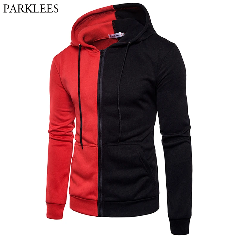 red and black sweatshirt