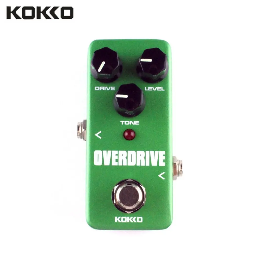 KOKKO FOD3 Mini Overdrive Electric Guitar Effect Pedal Portable True Bypass Aluminium Body Tube Overload Guitar Stompbox